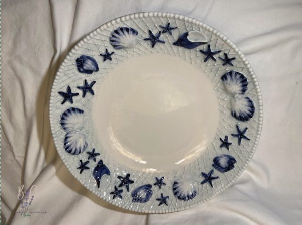 Xxl kom blauw schelpen
