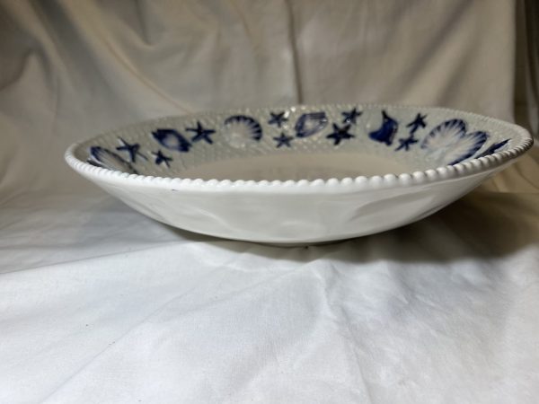 Xxl kom blauw schelpen