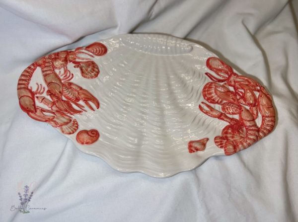 Medium ovale schaal scampi