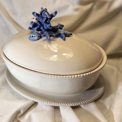 Terrine blauw koraal