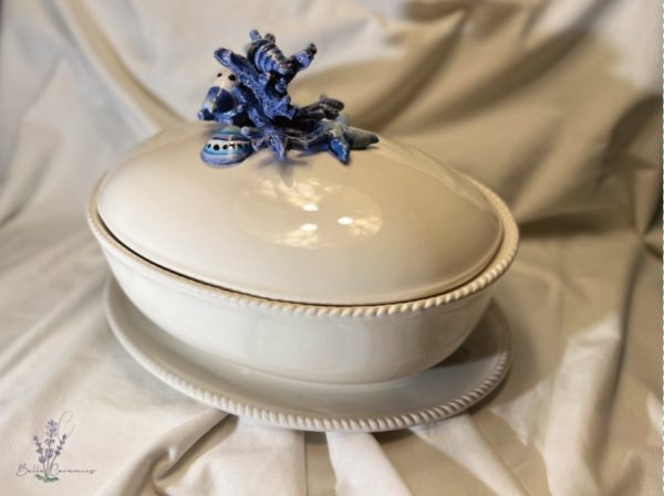37 Terrine blauw koraal