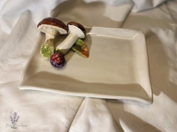 Klein servet bord paddenstoel