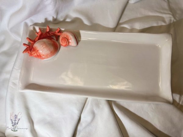 Servet bord rood koraal