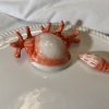 Rond bord rood koraal