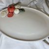 Grote ovale schaal mozzarella