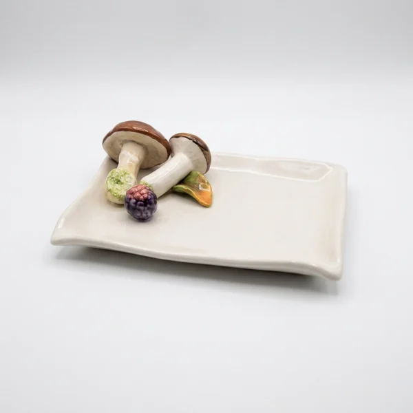 Italiaans-Keramiek-Paddestoelen-Bella-Ceramics_43 copy Klein servet bord paddenstoel