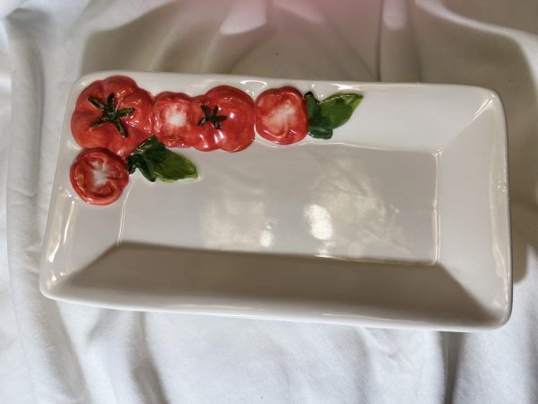 Vierkant bord klein tomaat