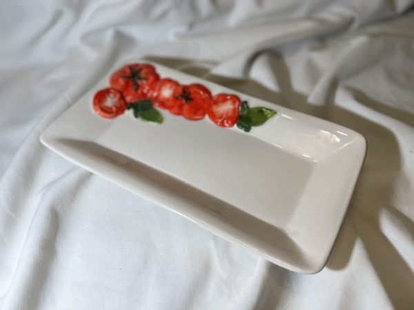 Vierkant bord klein tomaat