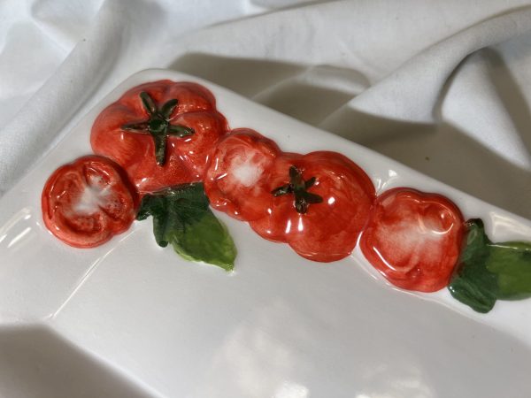 Vierkant bord klein tomaat