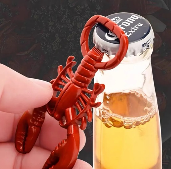 Opener Kreeft - Bier Flesopener - Klein formaat - rood