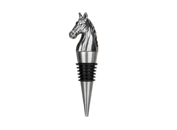 Naamloos paard zilver Paard flessenstopper - wijnkurk zilver