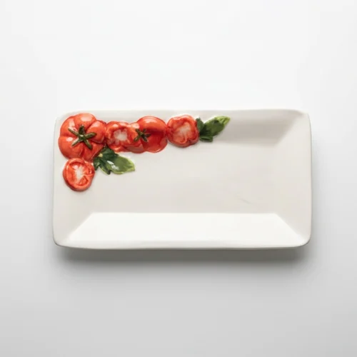 Vierkant bord klein tomaat