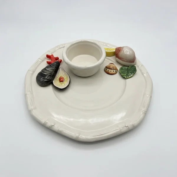 Italiaans-Zee-Servies-Keramiek-Bella-Ceramics_28 copy 2 Rond bord met kommetje zee